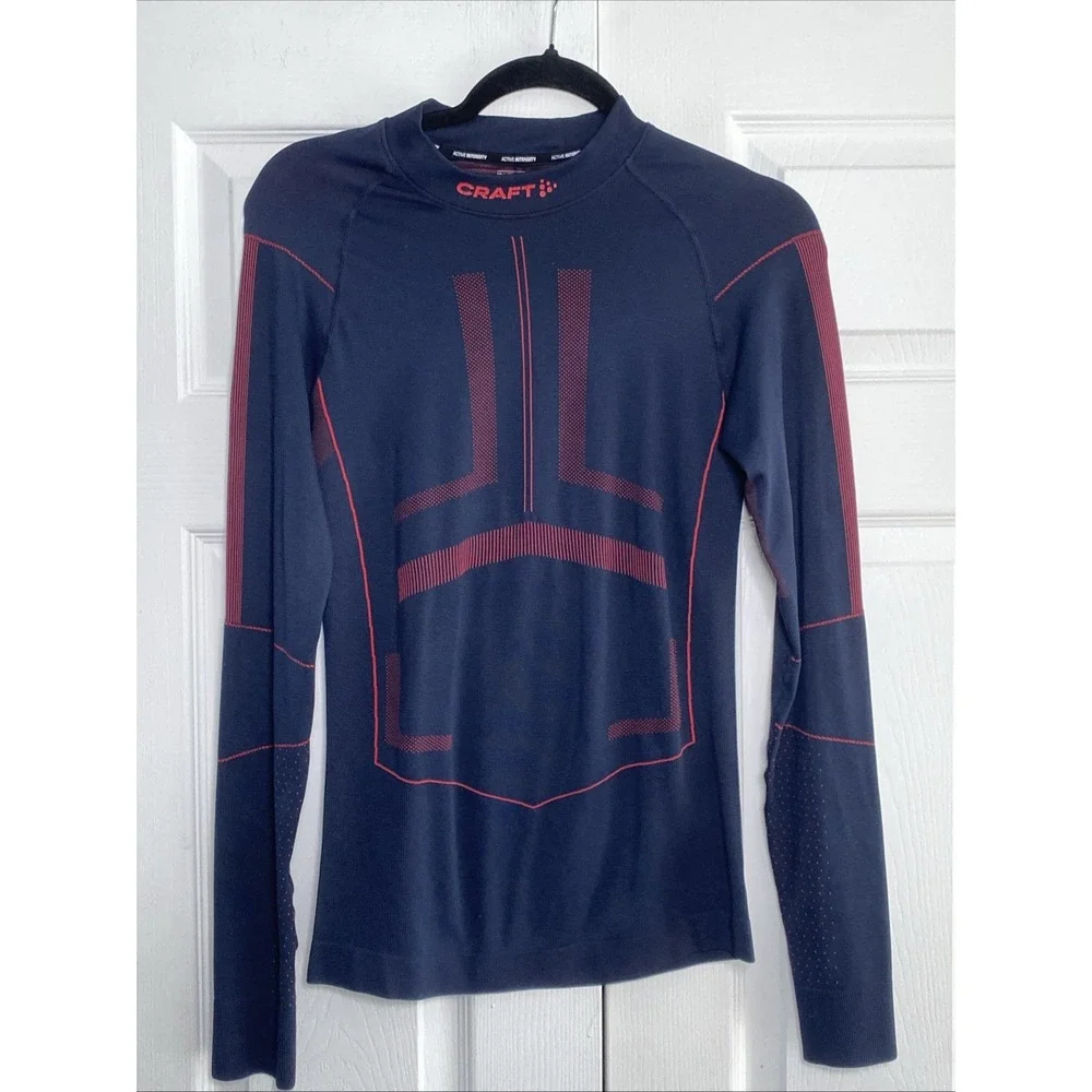Craft Mens Small Compression Base Layer Long Sleeve‎ Seamless Active Intensity
